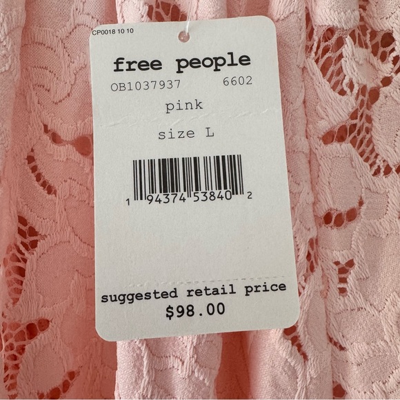 Free People Blush Lace Blouse - Picture 4 of 6